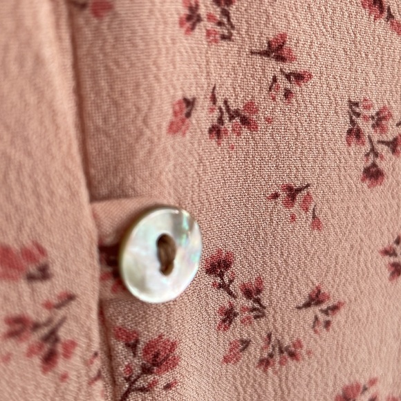 Nobody’s Child Blush Pink Floral Short Sleeve Mini Dress - Picture 8 of 8